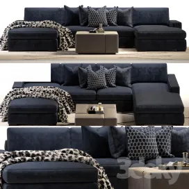 Brancusi corner sofa matisse ottoman